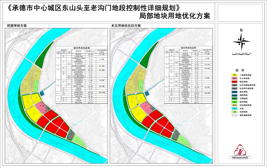 双滦区分局关于公示承德市中心城区东山头至老沟门地段控制性详细规划